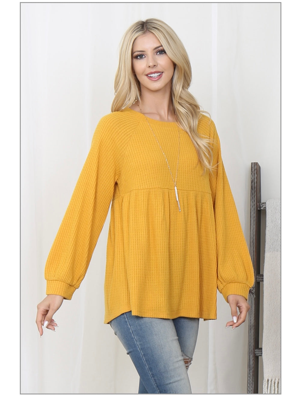 Baby Doll Mustard Top